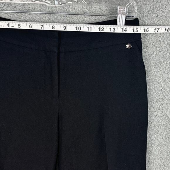 Trina Turk Black Slacks Office Professional Versatile Size 6 Designer Slacks - Picture 3 of 8